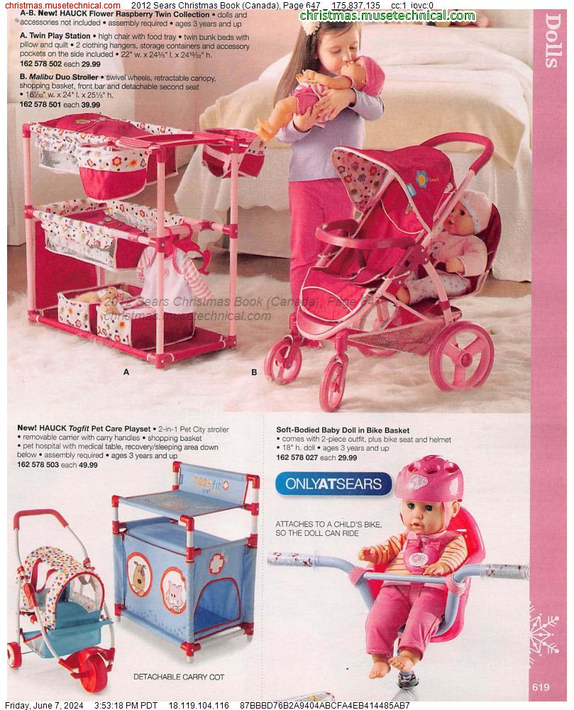 2012 Sears Christmas Book (Canada), Page 647