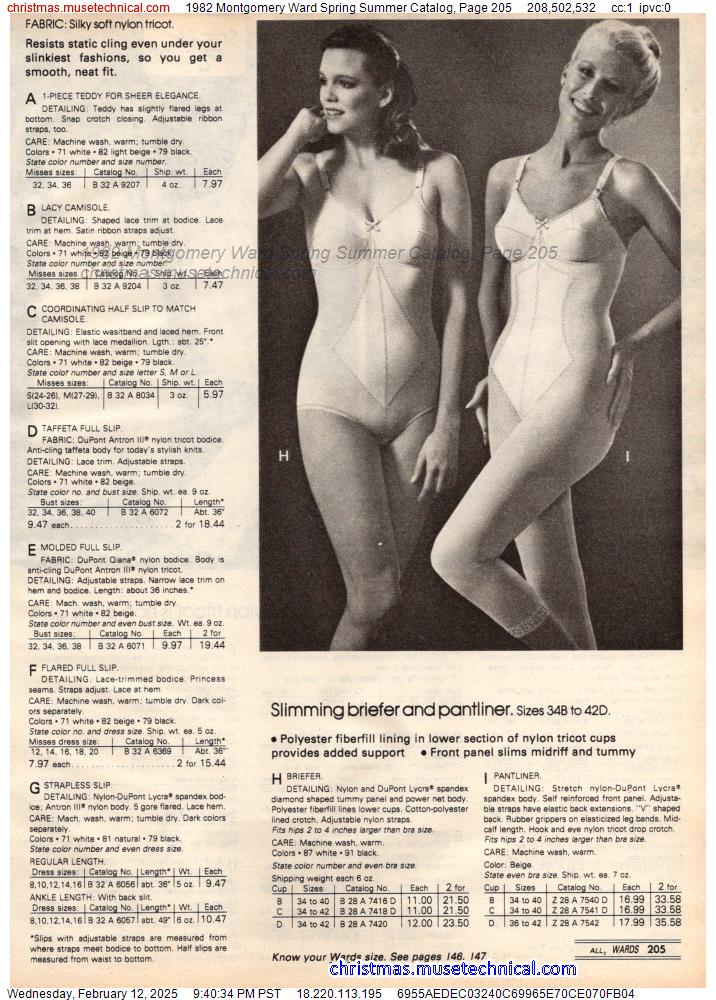 1982 Montgomery Ward Spring Summer Catalog, Page 205