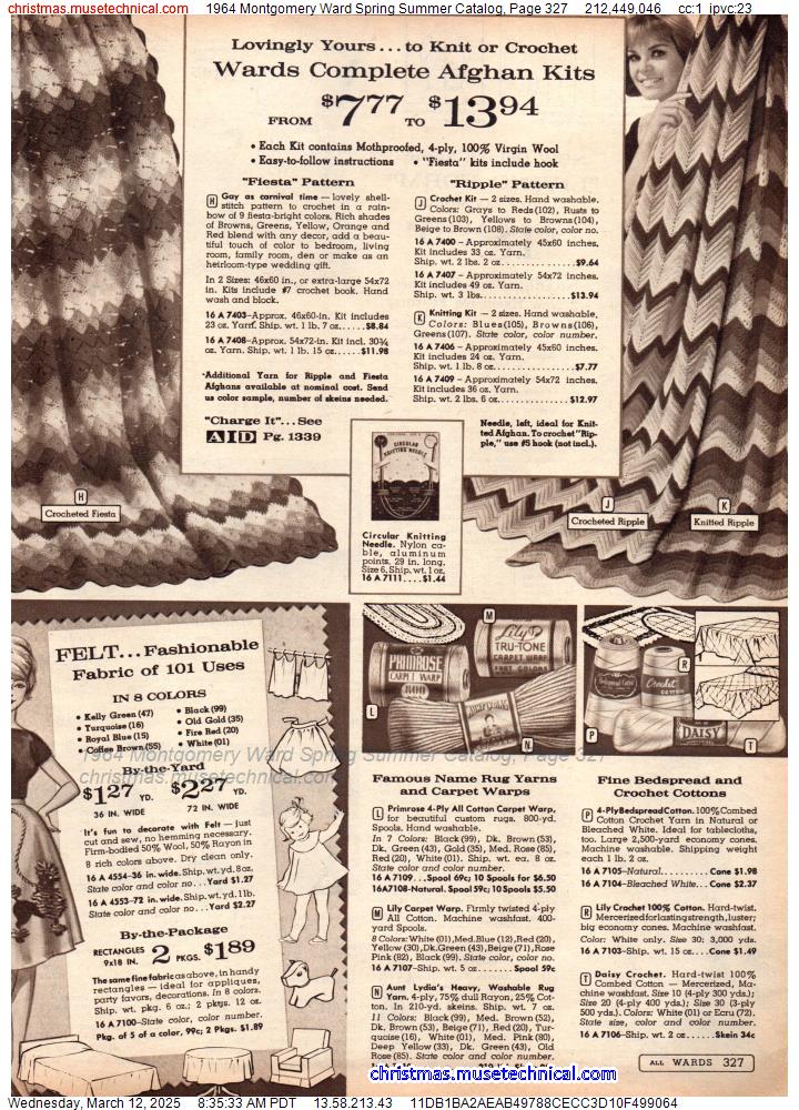 1964 Montgomery Ward Spring Summer Catalog, Page 327