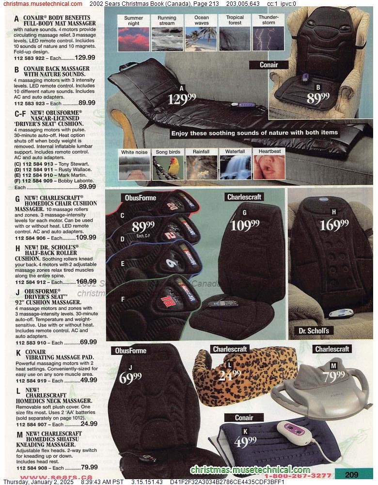 2002 Sears Christmas Book (Canada), Page 213