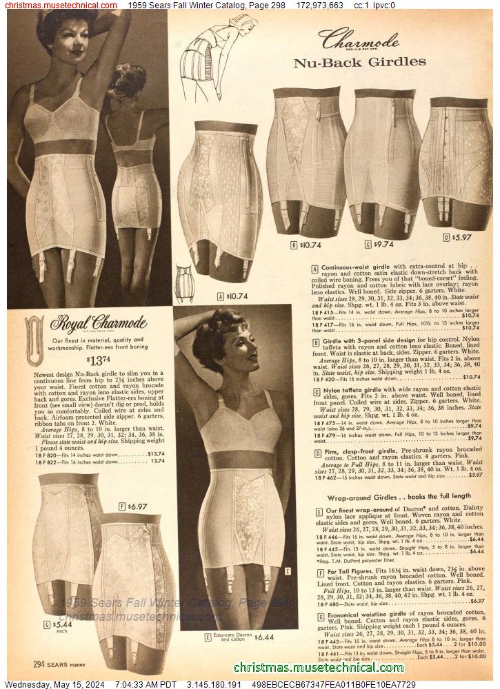 1959 Sears Fall Winter Catalog, Page 298
