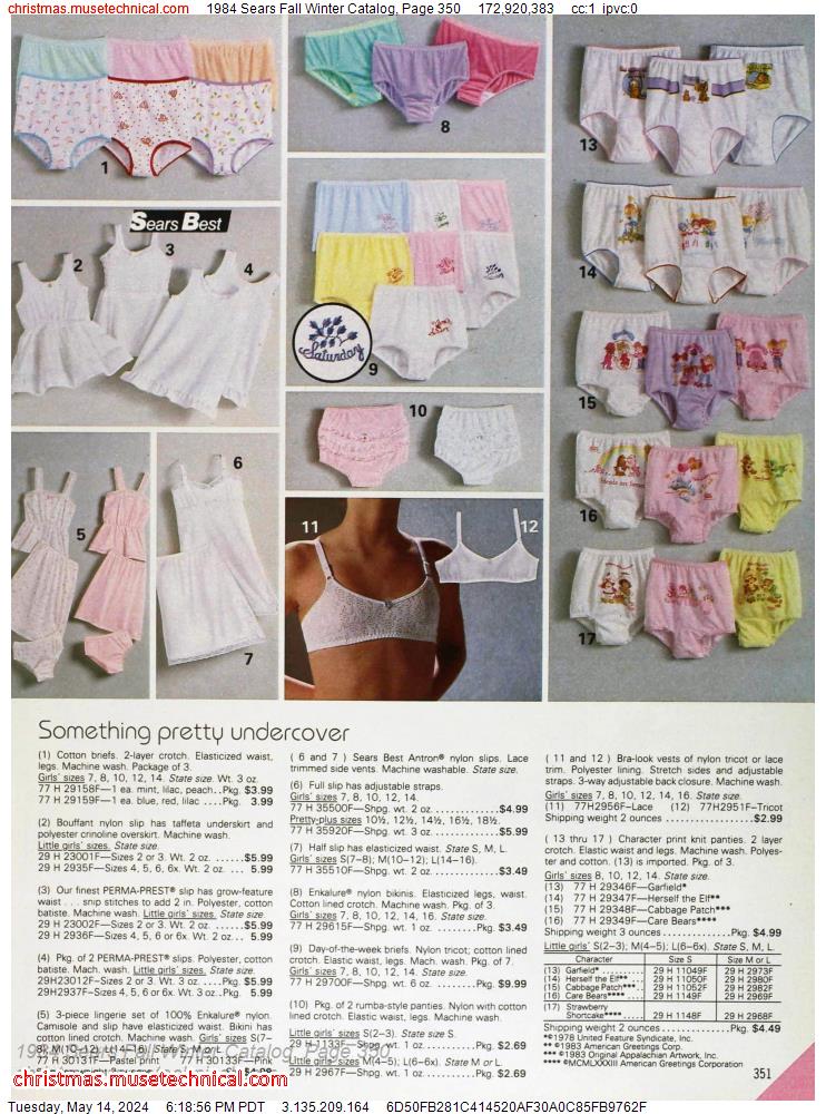 1984 Sears Fall Winter Catalog, Page 350