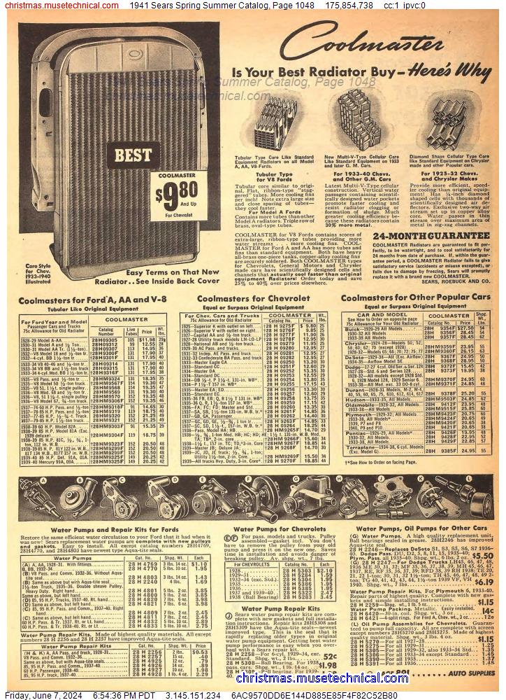 1941 Sears Spring Summer Catalog, Page 1048