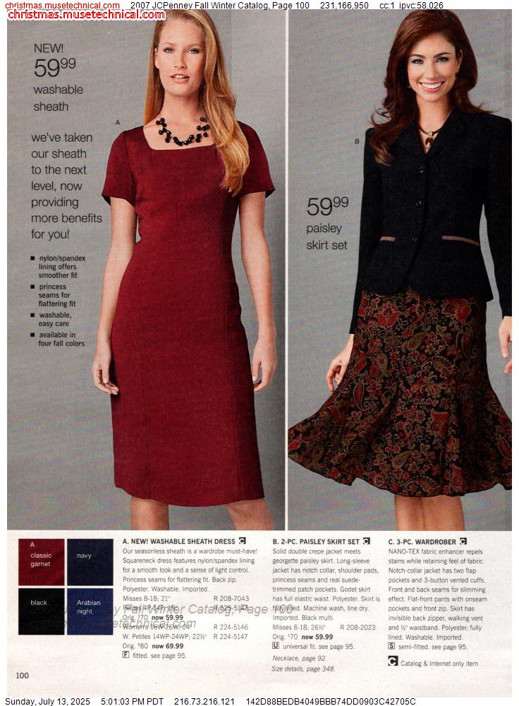 2007 JCPenney Fall Winter Catalog, Page 100