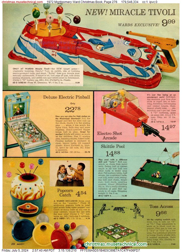 1972 Montgomery Ward Christmas Book, Page 276