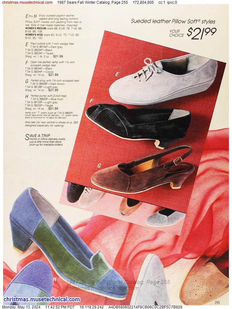 1987 Sears Fall Winter Catalog, Page 255
