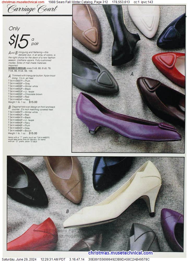 1988 Sears Fall Winter Catalog, Page 312