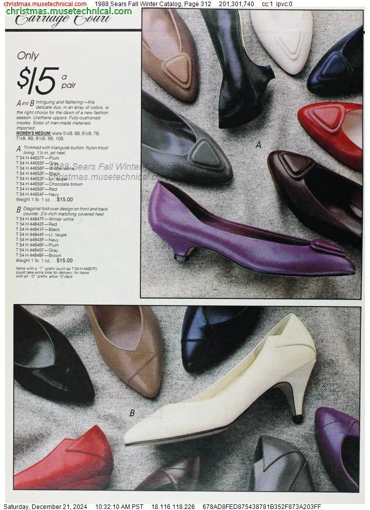 1988 Sears Fall Winter Catalog, Page 312