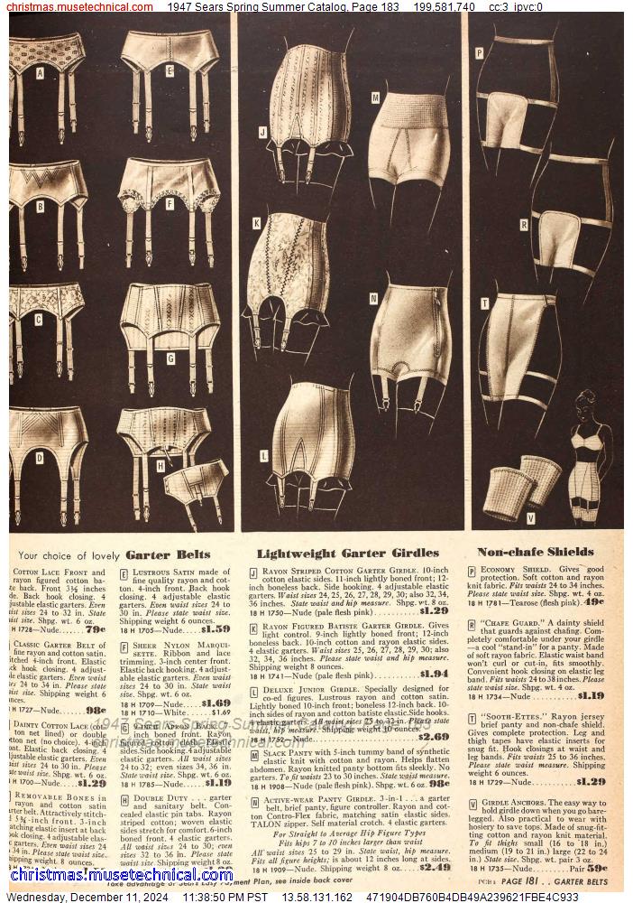 1947 Sears Spring Summer Catalog, Page 183