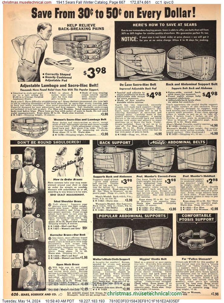 1941 Sears Fall Winter Catalog, Page 667
