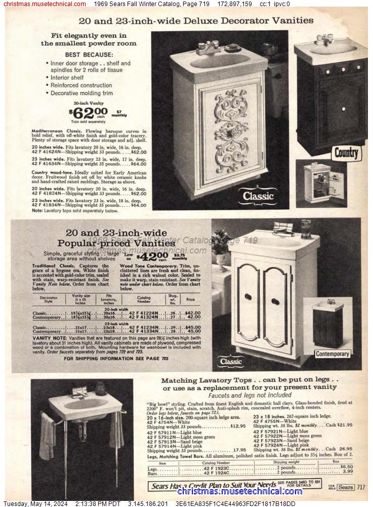 1969 Sears Fall Winter Catalog, Page 719