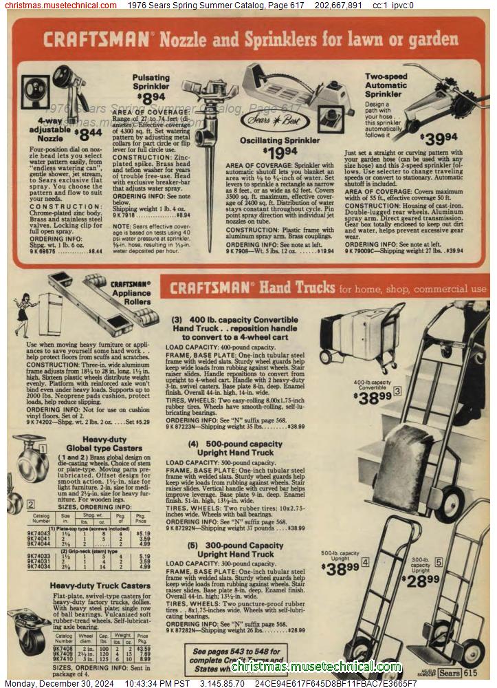 1976 Sears Spring Summer Catalog, Page 617