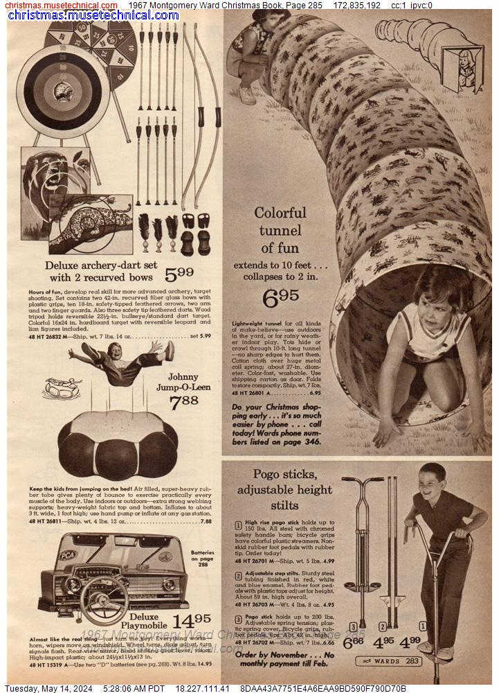 1967 Montgomery Ward Christmas Book, Page 285
