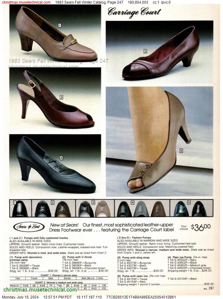 1983 Sears Fall Winter Catalog, Page 247