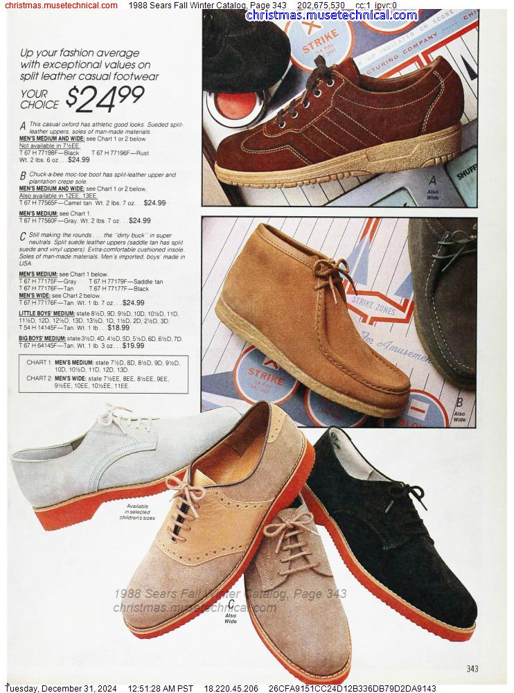 1988 Sears Fall Winter Catalog, Page 343