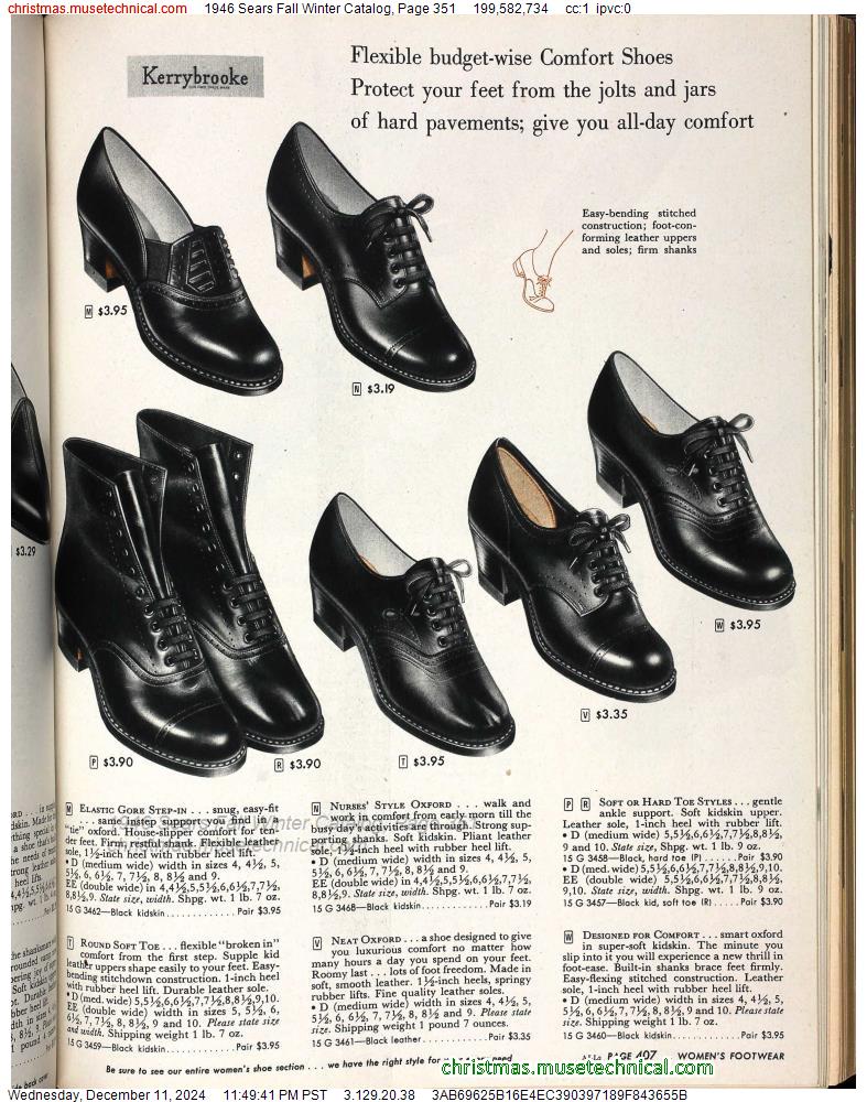 1946 Sears Fall Winter Catalog, Page 351