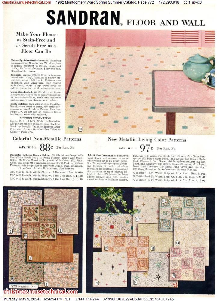 1962 Montgomery Ward Spring Summer Catalog, Page 772