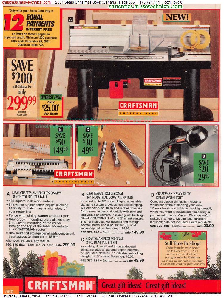 2001 Sears Christmas Book (Canada), Page 566