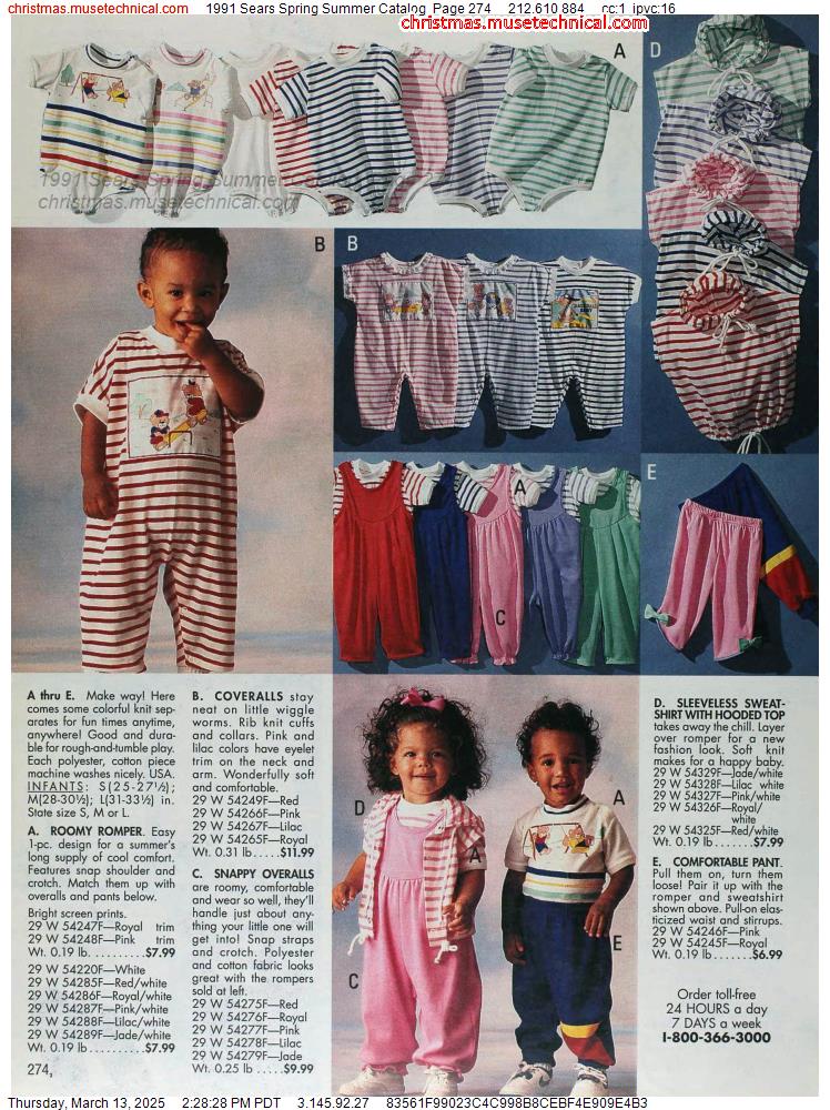 1991 Sears Spring Summer Catalog, Page 274