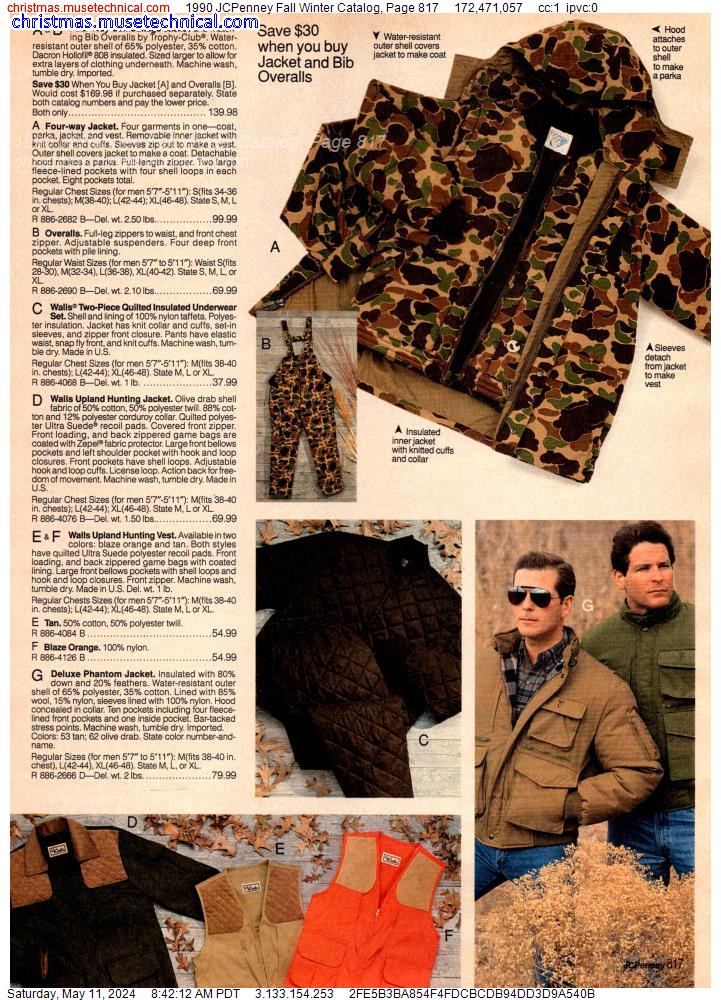 1990 JCPenney Fall Winter Catalog, Page 817