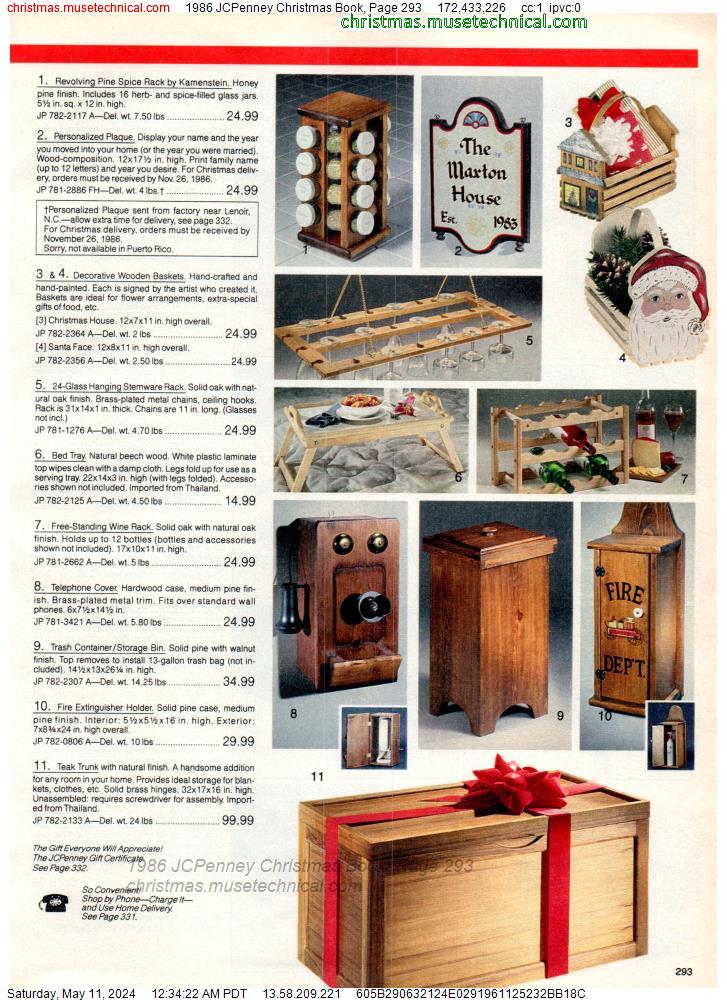 1986 JCPenney Christmas Book, Page 293