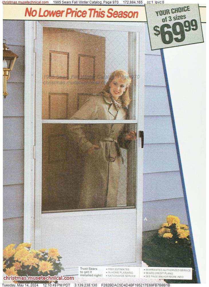 1985 Sears Fall Winter Catalog, Page 970