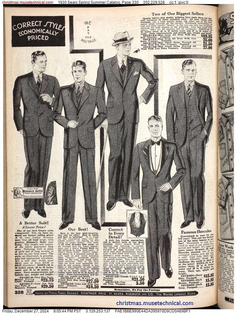 1930 Sears Spring Summer Catalog, Page 330