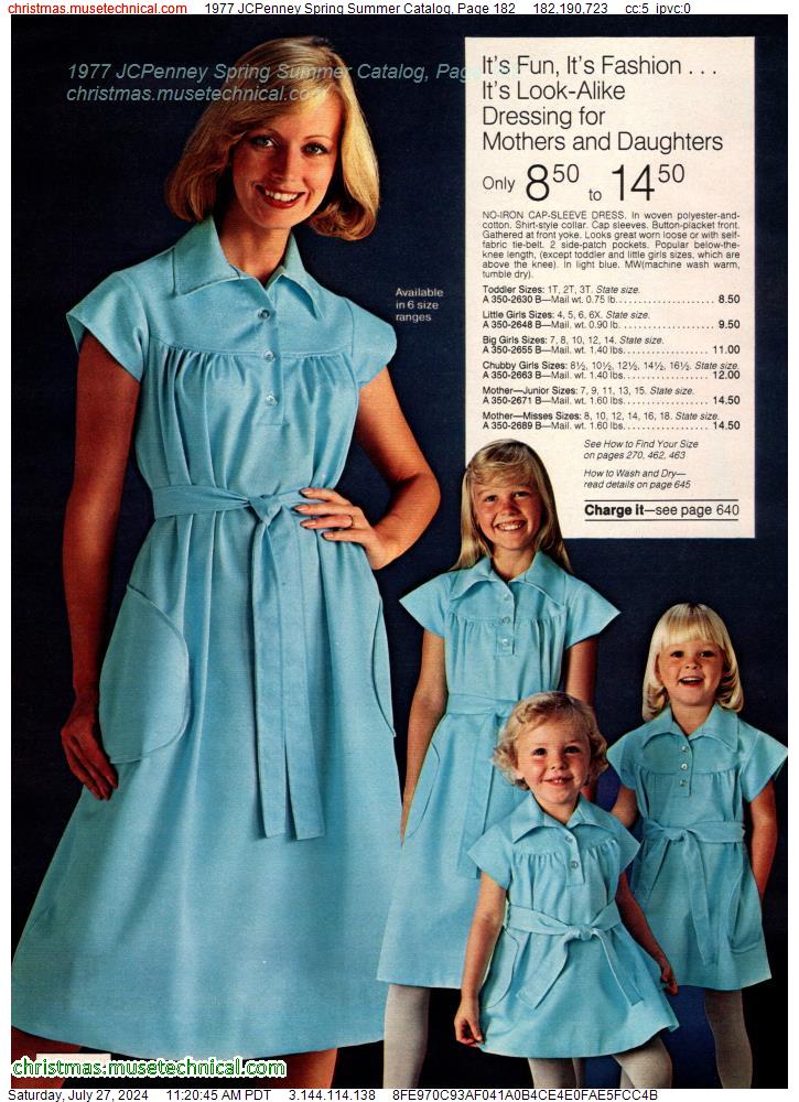 1977 JCPenney Spring Summer Catalog, Page 182