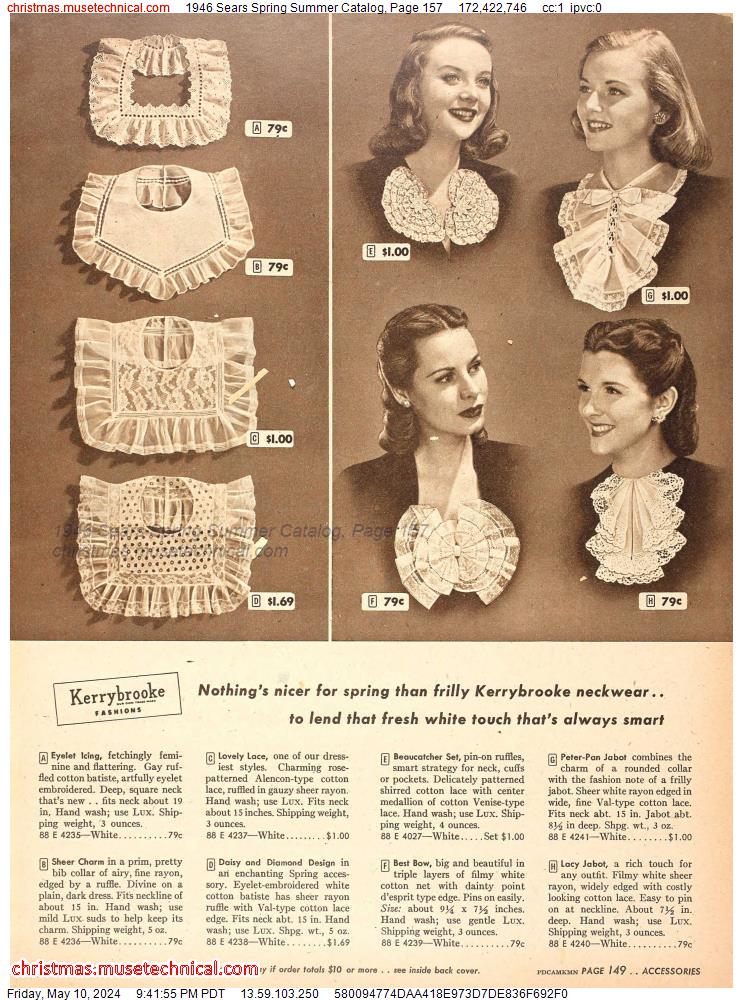 1946 Sears Spring Summer Catalog, Page 157