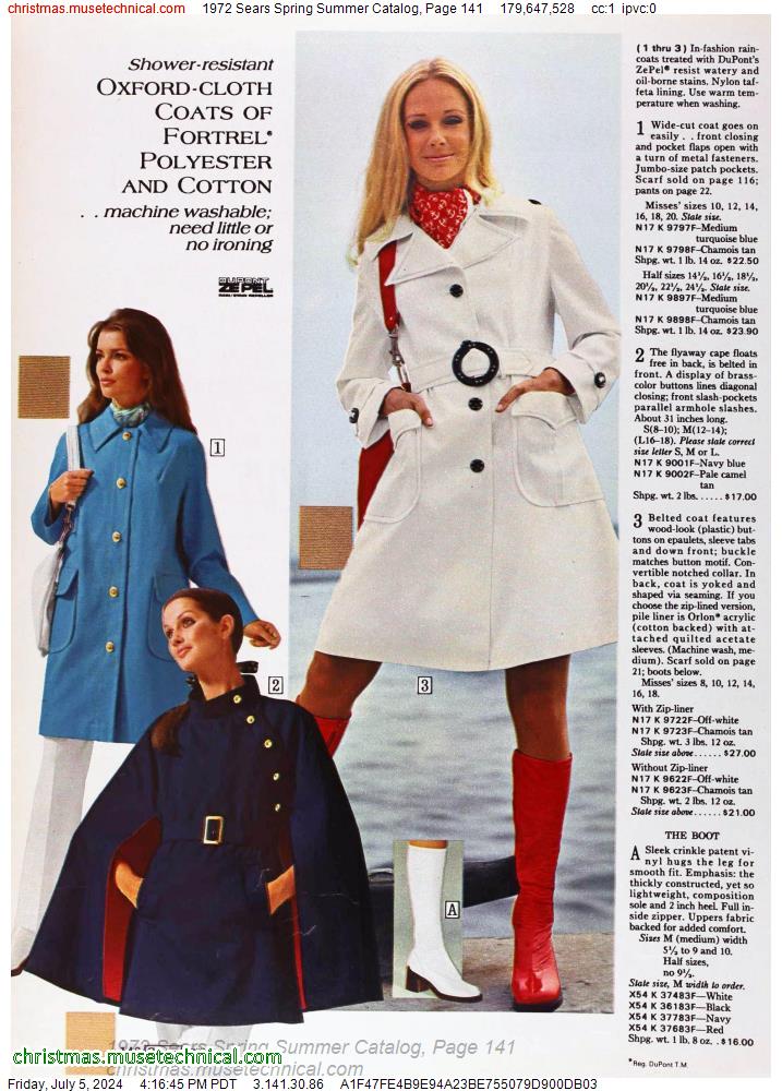 1972 Sears Spring Summer Catalog, Page 141