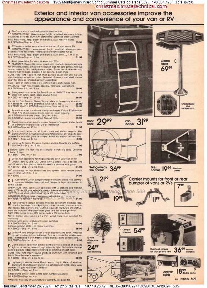 1982 Montgomery Ward Spring Summer Catalog, Page 509