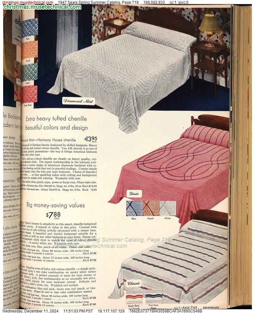 1947 Sears Spring Summer Catalog, Page 719