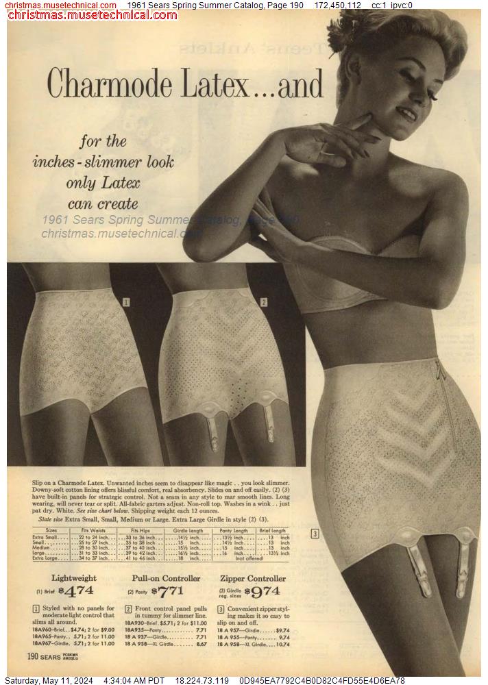 1961 Sears Spring Summer Catalog, Page 190