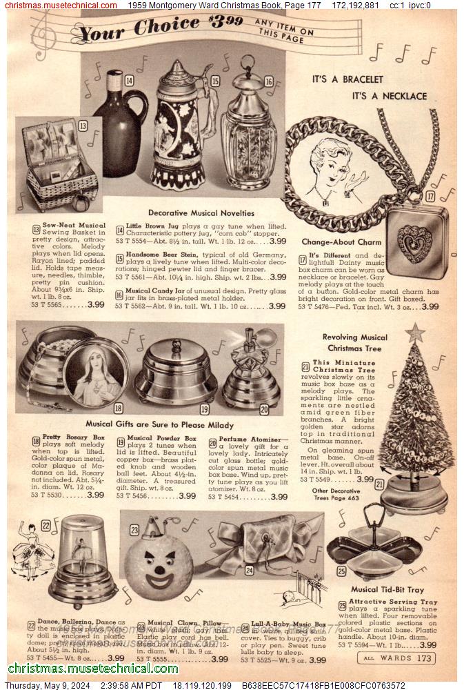 1959 Montgomery Ward Christmas Book, Page 177