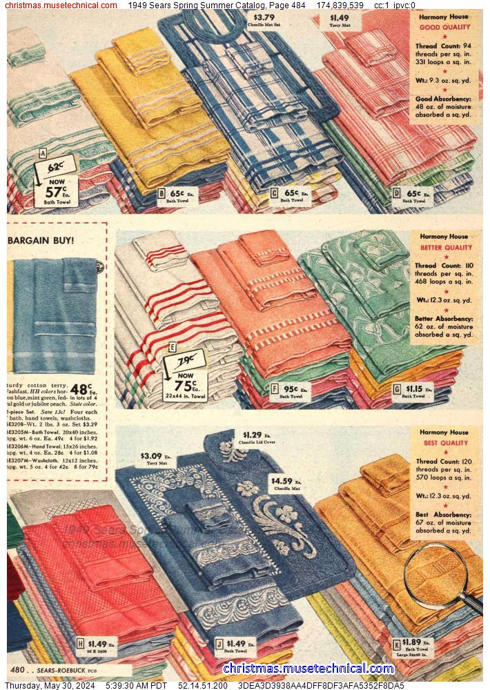 1949 Sears Spring Summer Catalog, Page 484