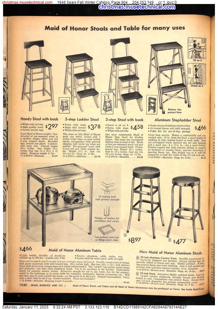 1946 Sears Fall Winter Catalog, Page 904