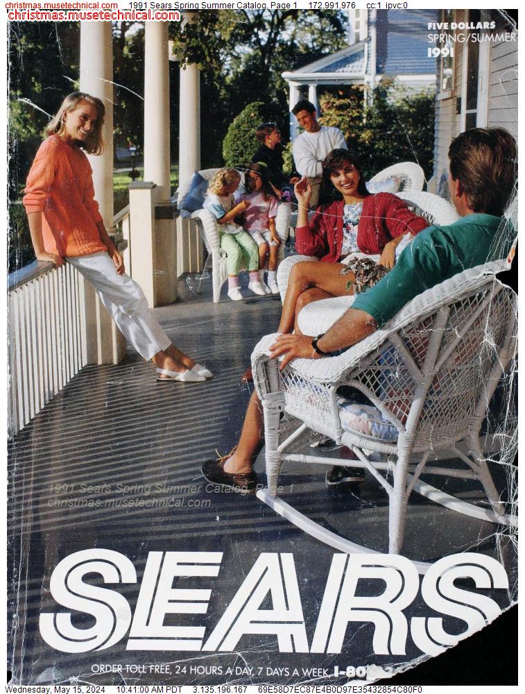 1991 Sears Spring Summer Catalog, Page 1