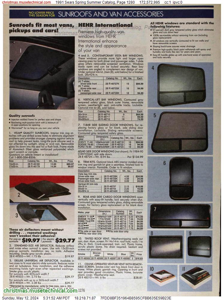 1991 Sears Spring Summer Catalog, Page 1280