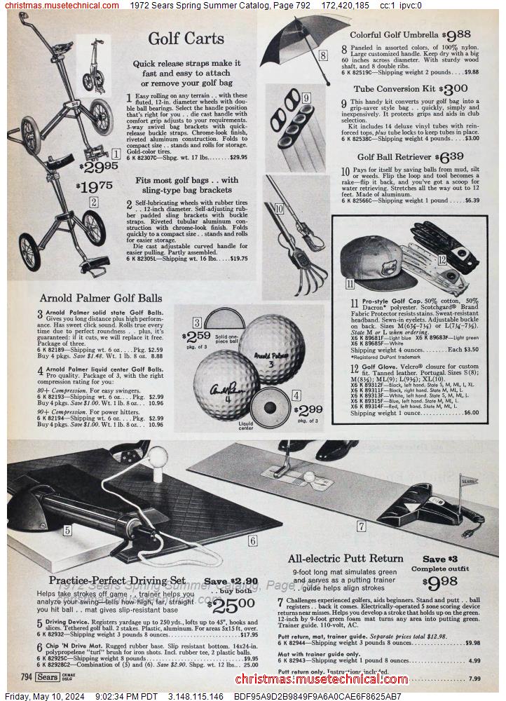 1972 Sears Spring Summer Catalog, Page 792