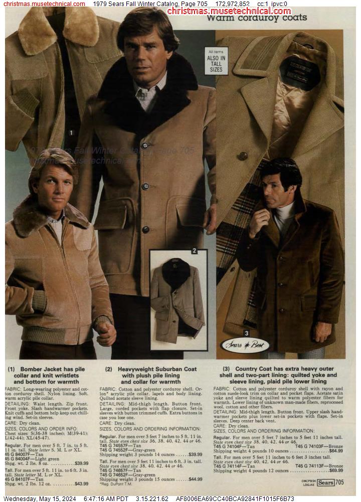 1979 Sears Fall Winter Catalog, Page 705