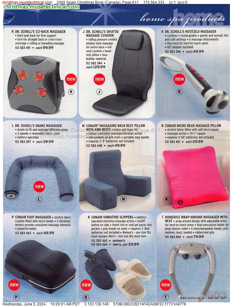 2005 Sears Christmas Book (Canada), Page 611