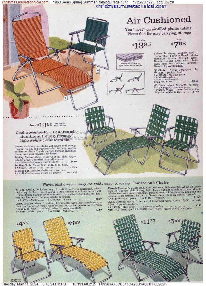 1963 Sears Spring Summer Catalog, Page 1341