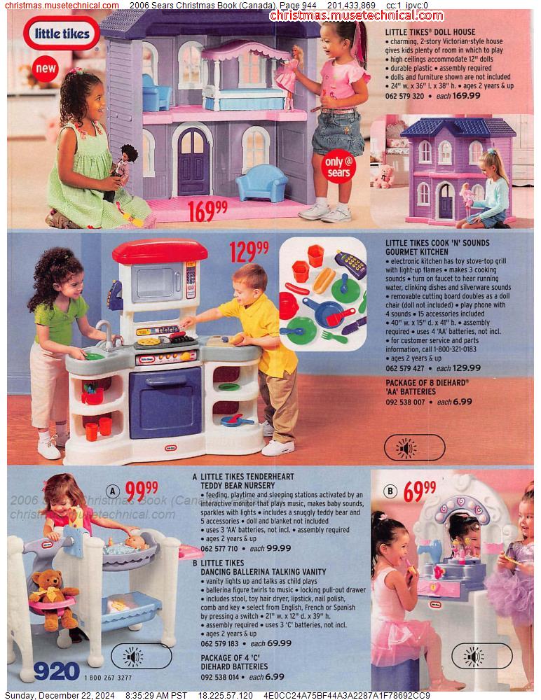 2006 Sears Christmas Book (Canada), Page 944