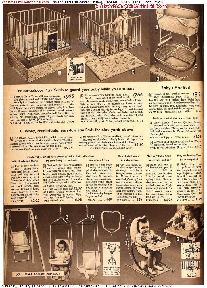 1947 Sears Fall Winter Catalog, Page 60