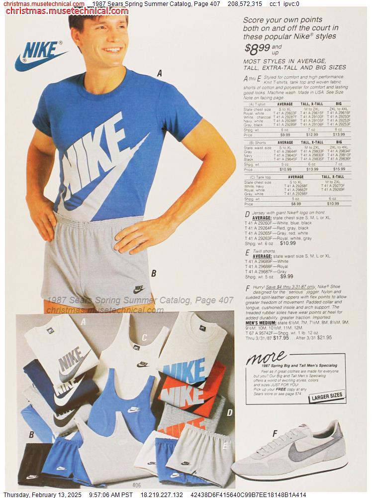 1987 Sears Spring Summer Catalog, Page 407