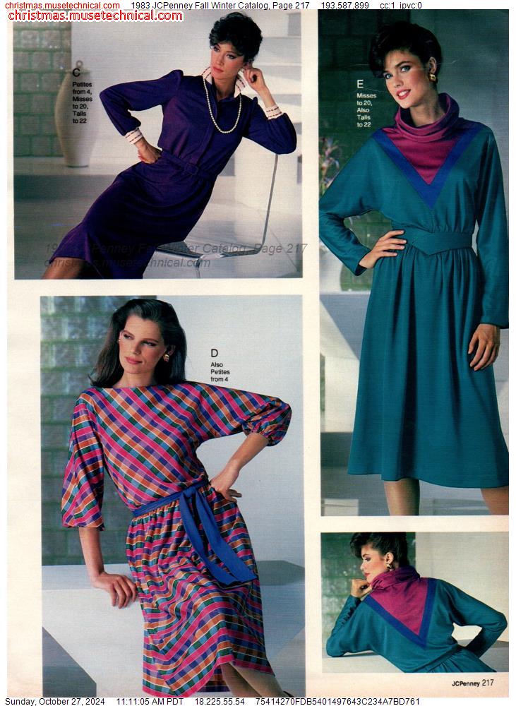 1983 JCPenney Fall Winter Catalog, Page 217 - Catalogs & Wishbooks