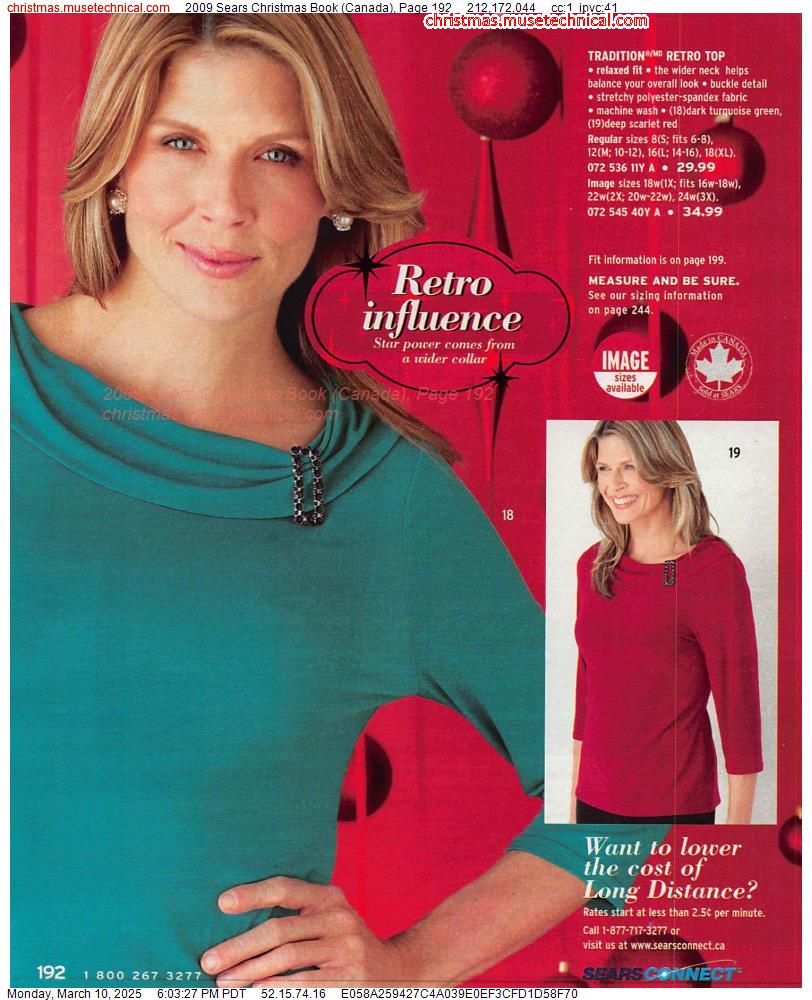 2009 Sears Christmas Book (Canada), Page 192