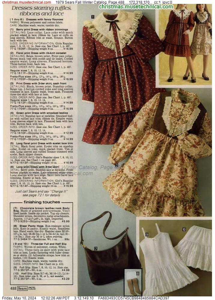 1979 Sears Fall Winter Catalog, Page 488