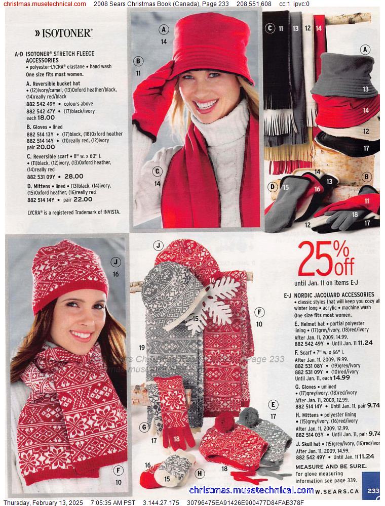 2008 Sears Christmas Book (Canada), Page 233