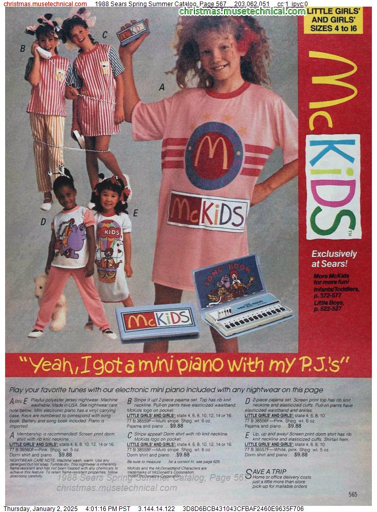 1988 Sears Spring Summer Catalog, Page 567